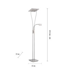 11776-55  HELIA LAMPA PODŁOGOWA STALOWY