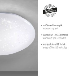 14231-16 SKYLER LAMPA SUFITOWA BIAŁY