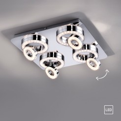14522-17 TIM LAMPA SUFITOWA CHROM