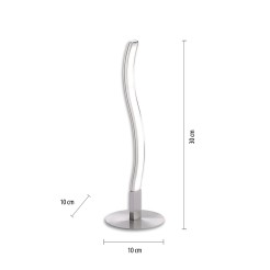 15128-55 WAVE LAMPA STOŁOWA STALOWY