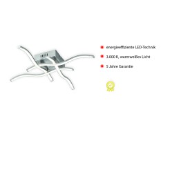 15131-55  WAVE LAMPA SUFITOWA STALOWY