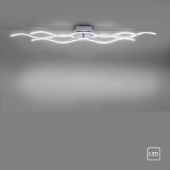 15167-55 WAVE LAMPA SUFITOWA STALOWY
