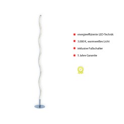 15168-55 WAVE LAMPA PODŁOGOWA STALOWY