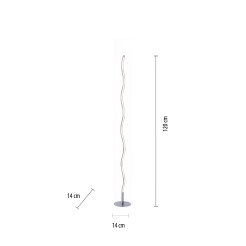 15168-55 WAVE LAMPA PODŁOGOWA STALOWY