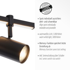 6524-18 BARIK LAMPA SUFITOWA CZARNY