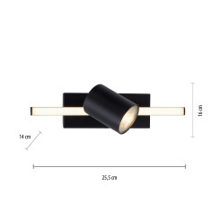 6523-18 BARIK LAMPA SUFITOWA CZARNY