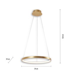 11522-12 CIRCLE LAMPA WISZĄCA ZŁOTY