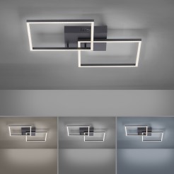 14141-18 IVEN LAMPA SUFITOWA CZARNY