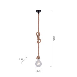 15481-18 ROPE LAMPA WISZĄCA BRĄZOWY