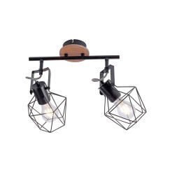 15672-78 JARO LAMPA SUFITOWA CZARNY/DREWNO