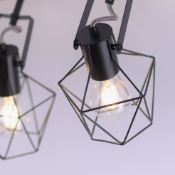 15672-78 JARO LAMPA SUFITOWA CZARNY/DREWNO