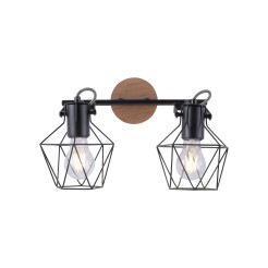 15672-78 JARO LAMPA SUFITOWA CZARNY/DREWNO