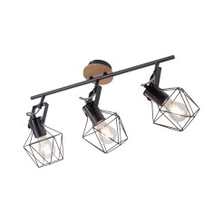 15673-78 JARO LAMPA SUFITOWA CZARNY/DREWNO