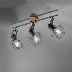 15673-78 JARO LAMPA SUFITOWA CZARNY/DREWNO