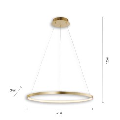 11524-12 CIRCLE LAMPA WISZĄCA ZŁOTY