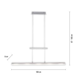 12278-55 NELE LAMPA WISZĄCA STALOWY