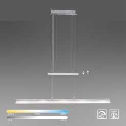 12278-55 NELE LAMPA WISZĄCA STALOWY