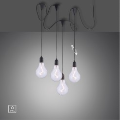 19094-18 ENNI LAMPA WISZĄCA CZARNY