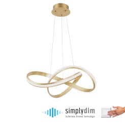 8291-12 MELINDA LAMPA WISZĄCA ZŁOTY
