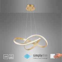 8291-12 MELINDA LAMPA WISZĄCA ZŁOTY