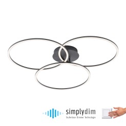 14539-18 IVAKA LAMPA SUFITOWA CZARNY