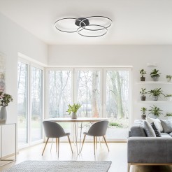 14539-18 IVAKA LAMPA SUFITOWA CZARNY