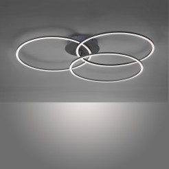 14539-18 IVAKA LAMPA SUFITOWA CZARNY