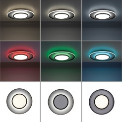 11627-18 ARENDA LAMPA SUFITOWA CZARNA