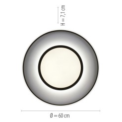 11627-18 ARENDA LAMPA SUFITOWA CZARNA