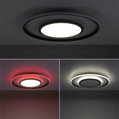 11627-18 ARENDA LAMPA SUFITOWA CZARNA
