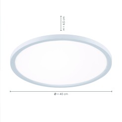 15571-16 FLAT LAMPA SUFITOWA BIAŁY