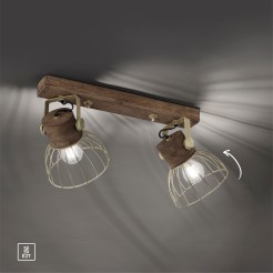 11487-60 ALAMI LAMPA SUFITOWA MATOWY BRĄZ
