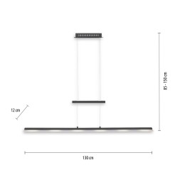 15880-13 NELE LAMPA WISZĄCA ANTRACYT
