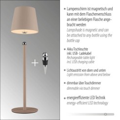 19251-39 BOTERIA LAMPA STOŁOWA PIASKOWY