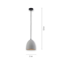 2231-22 ETON LAMPA WISZĄCA SZARY/CZARNY