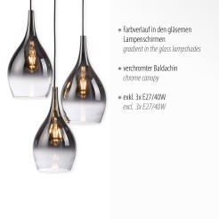 2062-17 PILUA LAMPA WISZĄCA CHROM