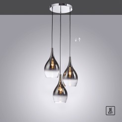 2062-17 PILUA LAMPA WISZĄCA CHROM