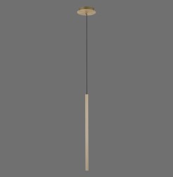 2111-60 FLUTE LAMPA WISZĄCA MATOWY MOSIĄDZ