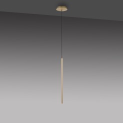2111-60 FLUTE LAMPA WISZĄCA MATOWY MOSIĄDZ