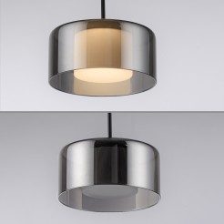 2115-18 RIKA LAMPA WISZĄCA CZARNY/SMOKY