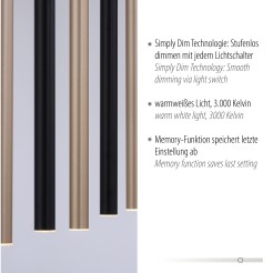 2117-18 FLUTE LAMPA WISZĄCA MATOWY MOSIĄDZ/CZARNY