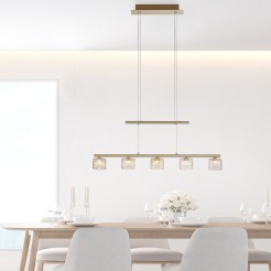 2209-60 HYDRA LAMPA WISZĄCA MATOWY MOSIĄDZ