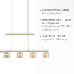 2209-60 HYDRA LAMPA WISZĄCA MATOWY MOSIĄDZ