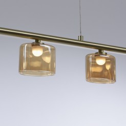 2209-60 HYDRA LAMPA WISZĄCA MATOWY MOSIĄDZ