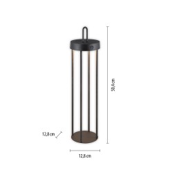 19301-18 LAMPA STOŁOWA BEZPRZEWODOWA CZARNY