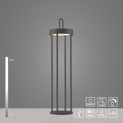 19301-18 LAMPA STOŁOWA BEZPRZEWODOWA CZARNY
