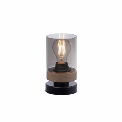 11310-18 PASQUAL LAMPA STOŁOWA CZARNY/DREWNO
