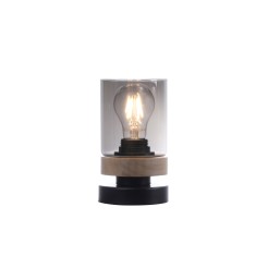 11310-18 PASQUAL LAMPA STOŁOWA CZARNY/DREWNO