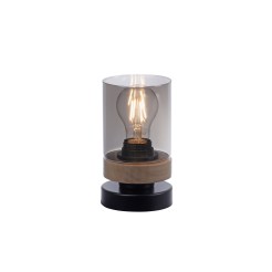 11310-18 PASQUAL LAMPA STOŁOWA CZARNY/DREWNO