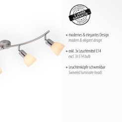 11954-55 KARO LAMPA SUFITOWA STALOWY